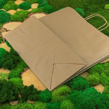 Бумажные пакеты для покупок 40x18x39 XL 100