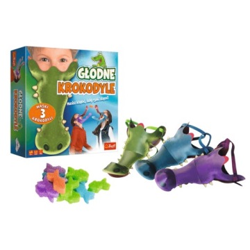 ИГРА НАВЫКИ ГОЛОДНЫЕ КРОКОДИЛЫ 5 лет + 3 МАСКИ