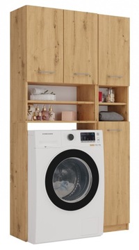 ZESTAW ŁAZIENKOWY MARPOL REGAŁ SZAFKA DĄB ARTISAN