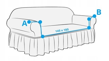 ГИБКИЙ ЧЕХОЛ ДЛЯ 2-МЕСТНОГО ДИВАНА