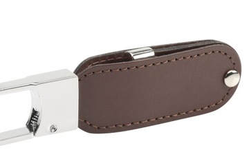 PENDRIVE REKLAMOWY USB z logo skórzany PDv-26 128GB Z GRAWEREM 10 SZT