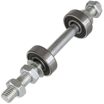 OŚ OŚKA DO KOŁA TACZKI KOMPLETNA FI 12MM 16CM + ŁOŻYSKA