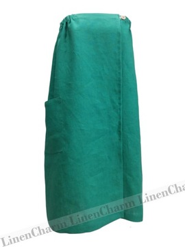 Pareo Pelerynka Okrycie do Spa, Sauny, na Basen Len, Guziki KOLORY XL/2XL