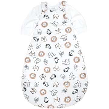 Meyco Baby Animal śpiworek dziecięcy okrągły dwuczęściowy - multicolour - 5
