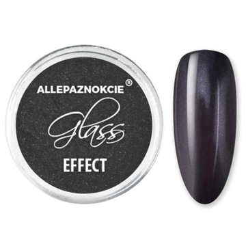 Efekt Lustra Pyłek Do Paznokci Glass 12 - Black
