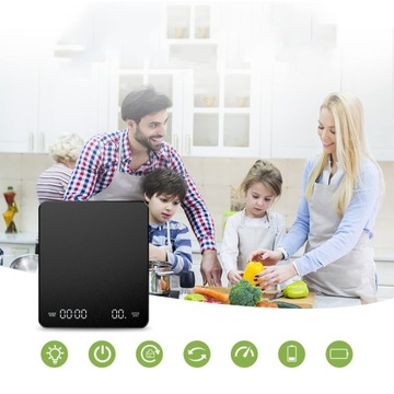 Wysoka Precyzja Cyfrowa Waga do Kawy z Timerem