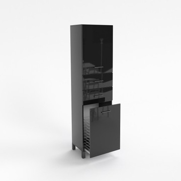 Szafka łazienkowa SW155 cz poł 30 cm wysuwany kosz