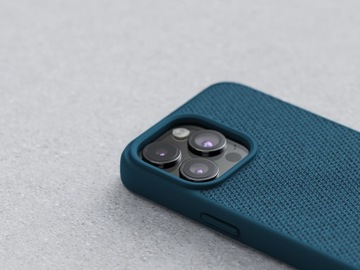 Тканевый чехол Njord с MagSafe для iPhone 15 Pro Max Синий