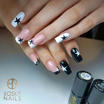 БОЖЕСТВЕННЫЕ ГИБРИДНЫЕ ЛАКИ БЕЛЫЙ + ЧЕРНЫЙ ЛАК