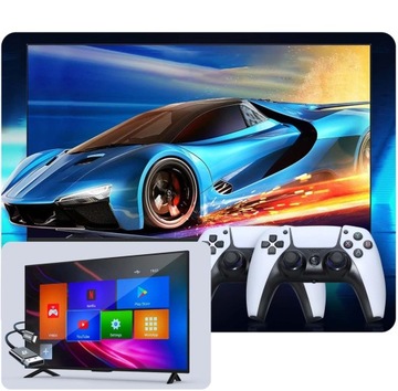 ИГРОВАЯ КОНСОЛЬ РЕТРО 2 ПАНЕЛЬ БЕСПРОВОДНОЙ КОНТРОЛЛЕР 2.4G 10 000 ИГР