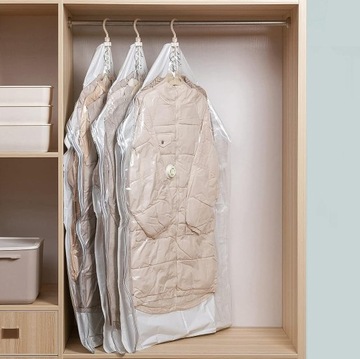 ВАКУУМНАЯ СУМКА С ВЕШАЛКОЙ 70x100 Для подвешивания одежды ВАКУУМНАЯ СУМКА