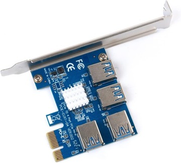 Adapter Rozdzielacz Portu PCI-E USB RISER SPLITTER