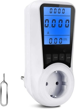 MIERNIK ZUŻYCIA ENERGII 16A LCD max 3680 W 7 trybów monitorowania