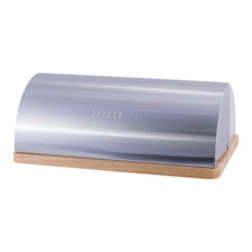 KAMILLE бамбуковая хлебница с сатиновым узорчатым стеклом