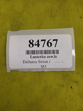 DAIHATSU SIRION I ZRCÁTKO LEVÉ 3 PIN LAK S21