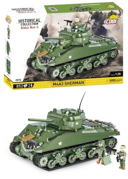 COBI 2570 AMERYKAŃSKI CZOŁG M4A3 SHERMAN KLOCKI %