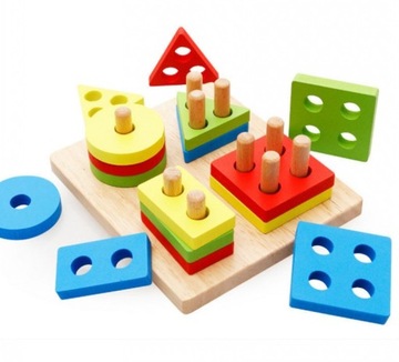 Пазл Ohye Montessori с деревянными фигурками