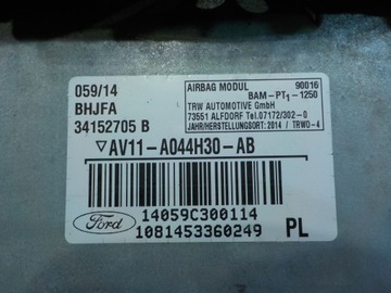 FORD B-MAX 1.0 B 14R 5D AIRBAG ULOŽENÍ SPOLUJEZDCE AV11-A044H30-AB