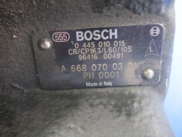 MERCEDES-BENZ TŘÍDA A W168 1.7CDI ČERPADLO VSTŘIKOVAČE BOSCH 0445010015