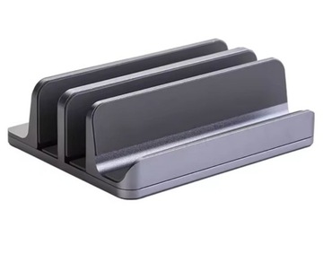 Stojak Aluminiowy SZARY VAZIO Laptop MacBook Tablet iPad 4 SLOTY (N17-4-G)