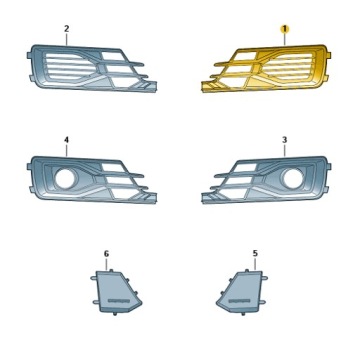 РЕШЕТКА ПЕРЕДНЯЯ AUDI A6 C7 POLIFT ЛЕВАЯ ОБСЛУЖИВАНИЕ