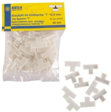KRZYŻYKI DYSTANSOWE DO GLAZURY 10MM T 40SZT 61373