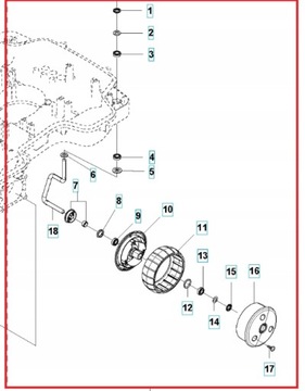ПЕРЕДНЕЕ КОЛЕСО ДЛЯ РОБОТА-КОСИЛКИ HUSQVARNA 300 400 500 EPOS CAR