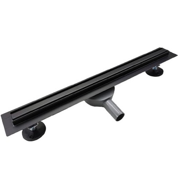 ODPŁYW LINIOWY EXCLUSIVE SLIM OBROTOWY 90 CZARNY