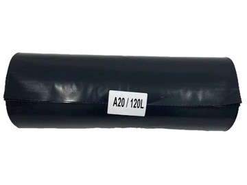 EXTRA MOCNE GRUBE WORKI 120L CZARNE 150 MIKRONÓW!!