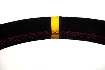 RRS 3R, плоский раллийный руль, 380 мм, замша, kjs