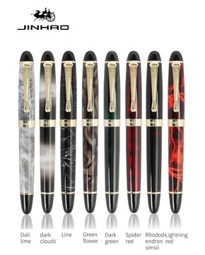 2 шт./лот JINHAO X450 Высококачественная роскошная металлическая ручка с иридием и золотом