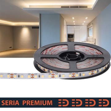 Taśma LED Premium 12V 120LED 10.8W/m 4000K 1000lm Ra80 SMD2835