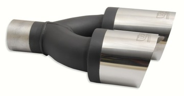 Наконечник глушителя, двойной круглый, 90 мм, СЛЕВА