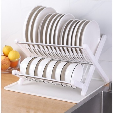 ПОСУДА СУШИЛКА ОРГАНАЙЗЕР МАКОВИНА ПРОСТАЯ СКЛАДНАЯ ПОСУДА БЕЛАЯ ОДЕЖДА