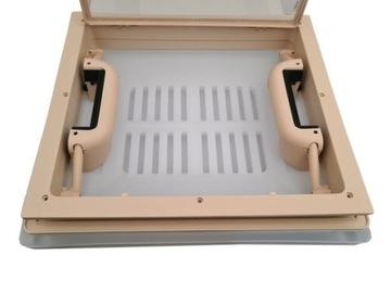 Мансардное окно МПК 32 32х36 бежевое с москитной сеткой для фургона