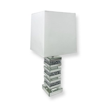 Lampa stołowa dekorowana glamour L-0588
