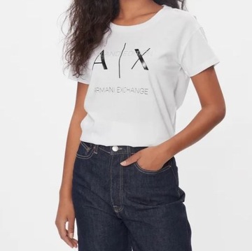 Armani Exchange t-shirt 3DYT36 YJ3RZ 1000 biały M