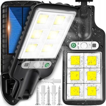 LAMPA SOLARNA SŁONECZNA HALOGEN Z CZUJNIKIEM RUCHU