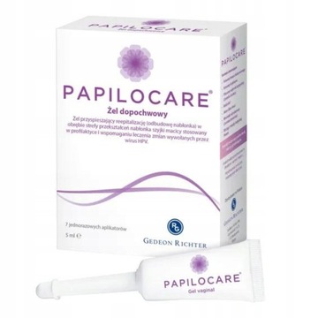 Papilocare, żel dopochwowy, 5 ml x 7 aplikatorów