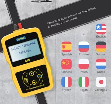 ТЕСТЕР АККУМУЛЯТОРА AUTOOL BT360 + чехол ЯЗЫК PL РУКОВОДСТВО PL + РУЧКА