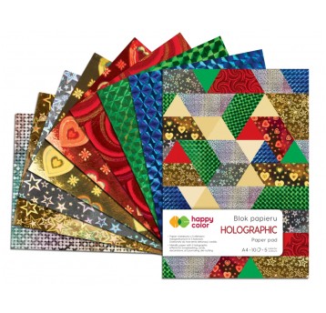 Blok hologramowy A4 Happy Color 5 motywów