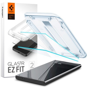 Szkło do Galaxy S24 Ultra, Spigen EZ Fit 2-Pack +Aplikator, szybka na ekran