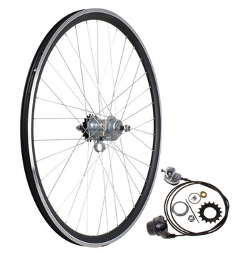 KOŁO ROWEROWE TYLNE SHIMANO NEXUS 3-BIEGOWA Z HAMULCEM 26