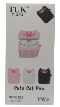 Słuchawki Cute Cat Paw Wireless Bluetooth 5.0