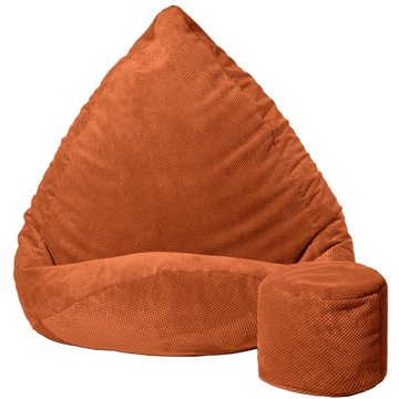 MEGA PUFA WOREK SAKO 90x120 WELUR DOT | FOTEL SCANDI LOFT