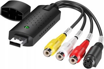 Видеограббер Консольная видеокамера USB на VHS RCA S Копирование видео на ПК