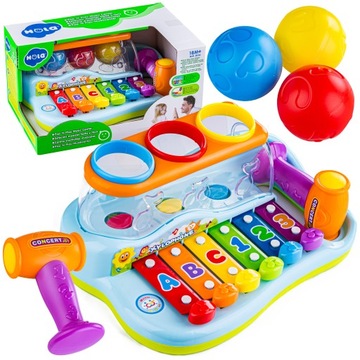 CYMBAŁKI ZABAWKA DLA DZIECI MŁOTEK PIŁKI KSYLOFON