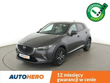 Mazda CX-3 Crossover 2.0 SKY-G 120KM 2017 Mazda CX-3 2.0 Selection Automat Tempomat Grzane
