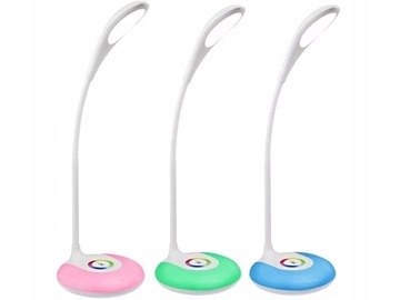 LAMPKA NA BIURKO DOTYKOWA LED RGB MOCNA KOLOROWA