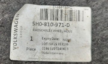 3 VW GOLF VIII PODBĚH LEVÉ LEVÝ ZADNÍ 5H0810971D ORIG.